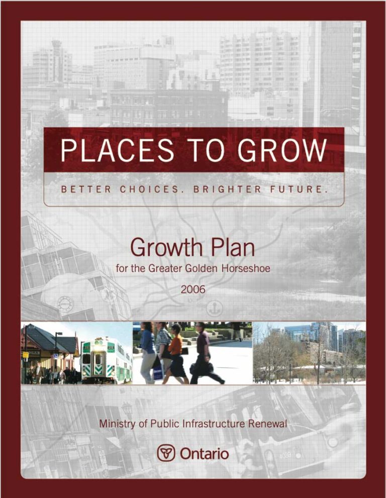 Cover of Ontario's Growth Plan (2006)