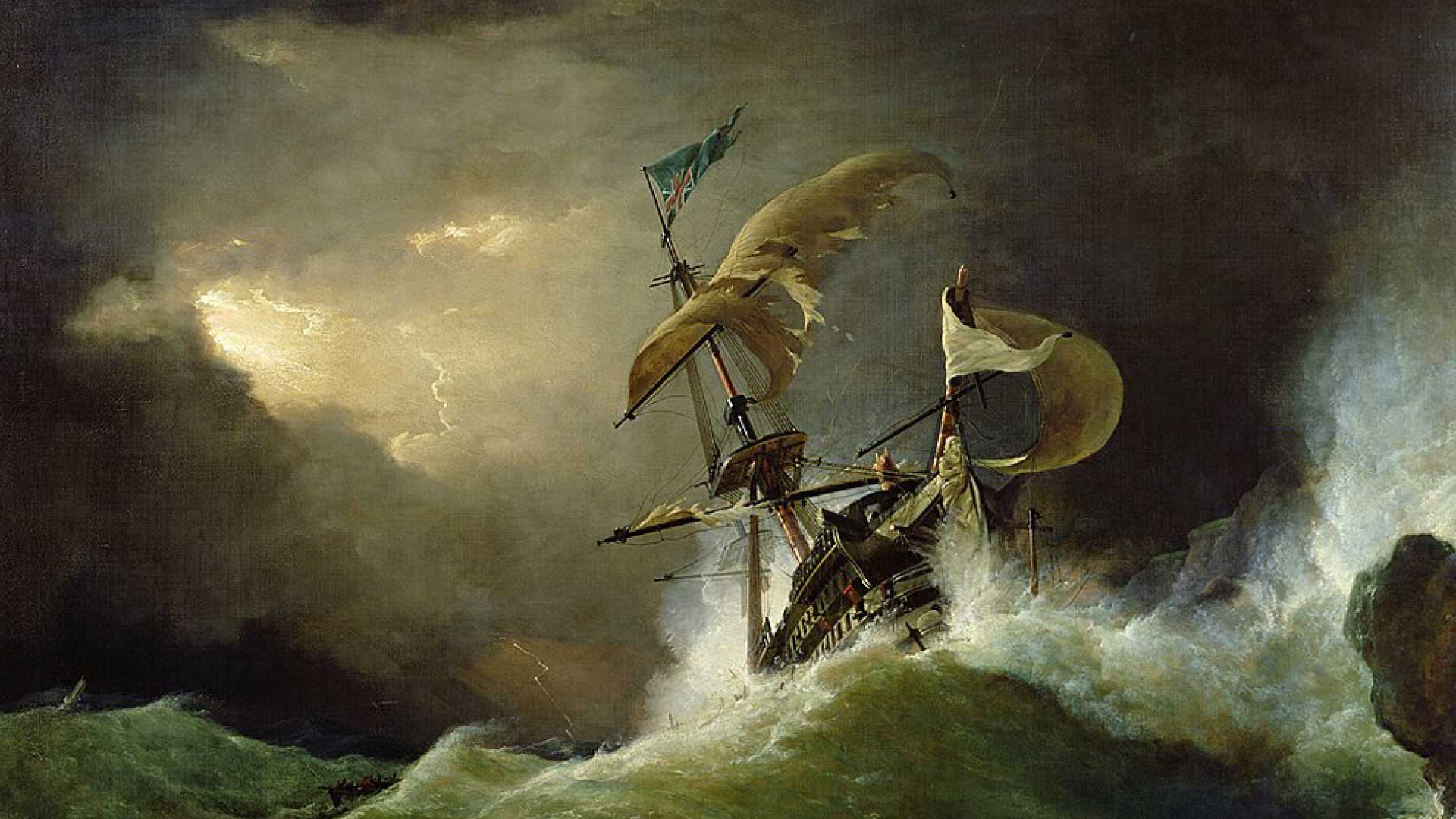 Het kanonschot canon fired (willem van de velde ii, 1707) 2