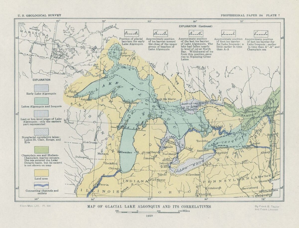 Plate 7 glacial lake algonquin and its correlatives